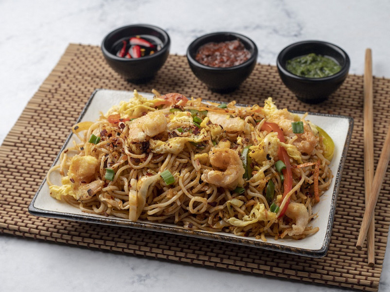 Prawn Schezwan Noodles