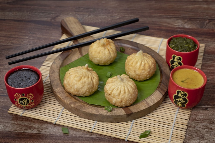 American Corn & Cheese Fried Momo [6 Pieces]