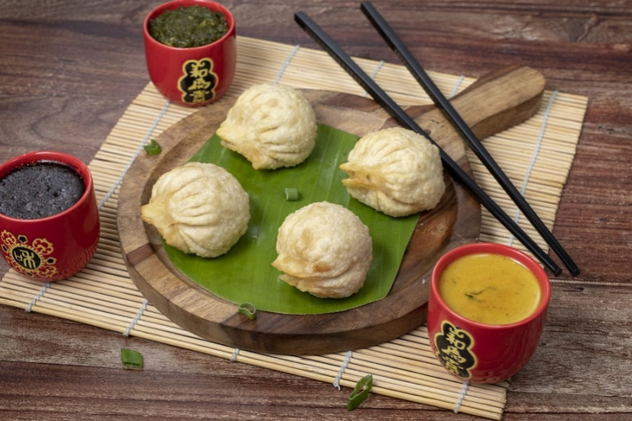 Chicken & Cheese Fried Momo [6 Pieces]