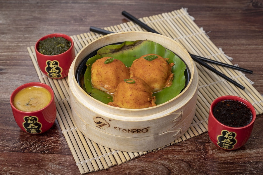 Ginger Fish Tandoori Momos [6 Pieces]