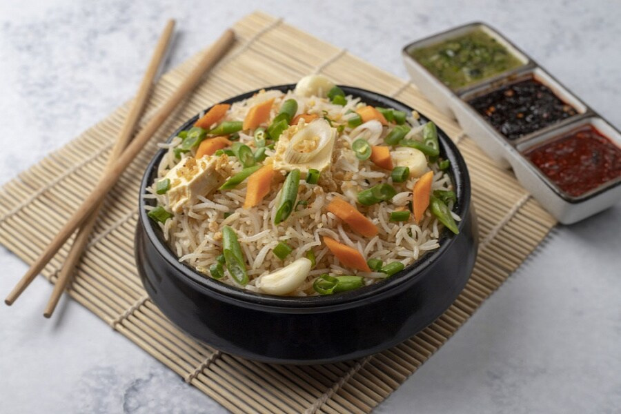 Veg Butter Garlic Fried Rice