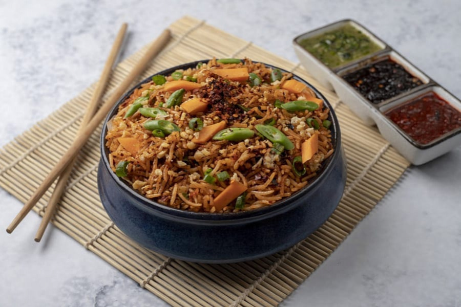 Veg Chilli Garlic Fried Rice