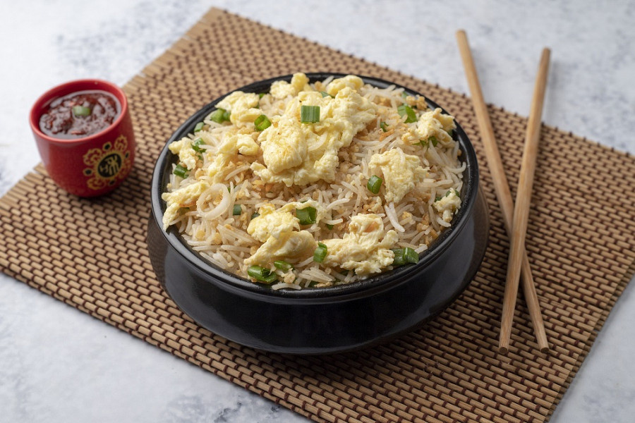 Egg Burnt Garlic Fried Rice