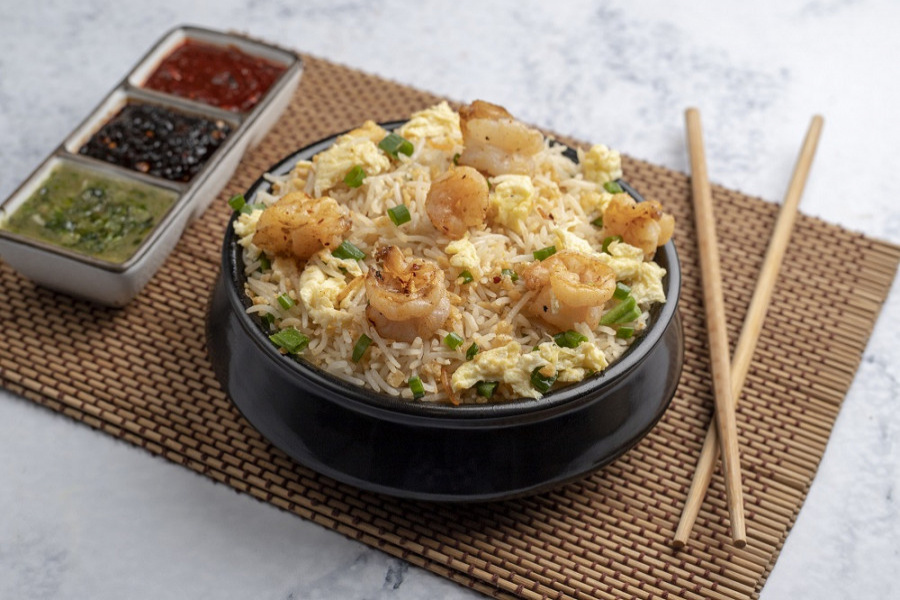 Prawns Chilli Garlic Fried Rice