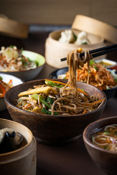 Mix [Egg, Chicken & Prawn] Soba Noodles