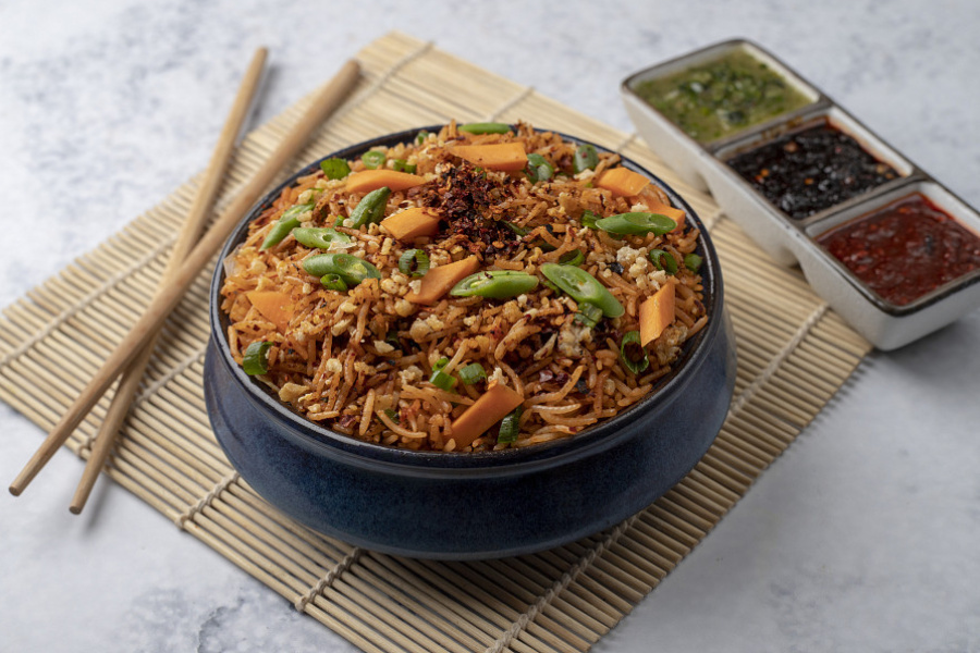 Mix [Egg, Chicken & Prawn] Chilli Garlic Fried Rice