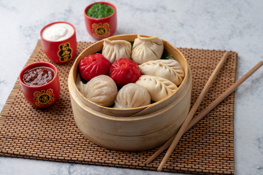 Chicken Momo Platter (8 Pcs)