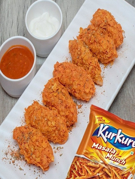 Hot & Crispy Kurkure Style Chicken & Cheese Fried Momo